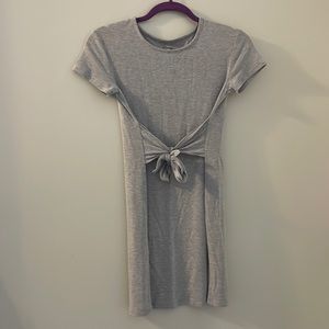 Art Class Girls Grey front-tie dress, Girls size 10/12